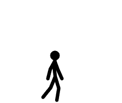 stick figure walking
